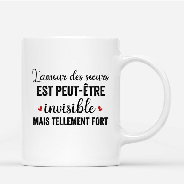 L_amour Des Soeurs – Cadeau Personnalise  Mug pour Sœurs Noel