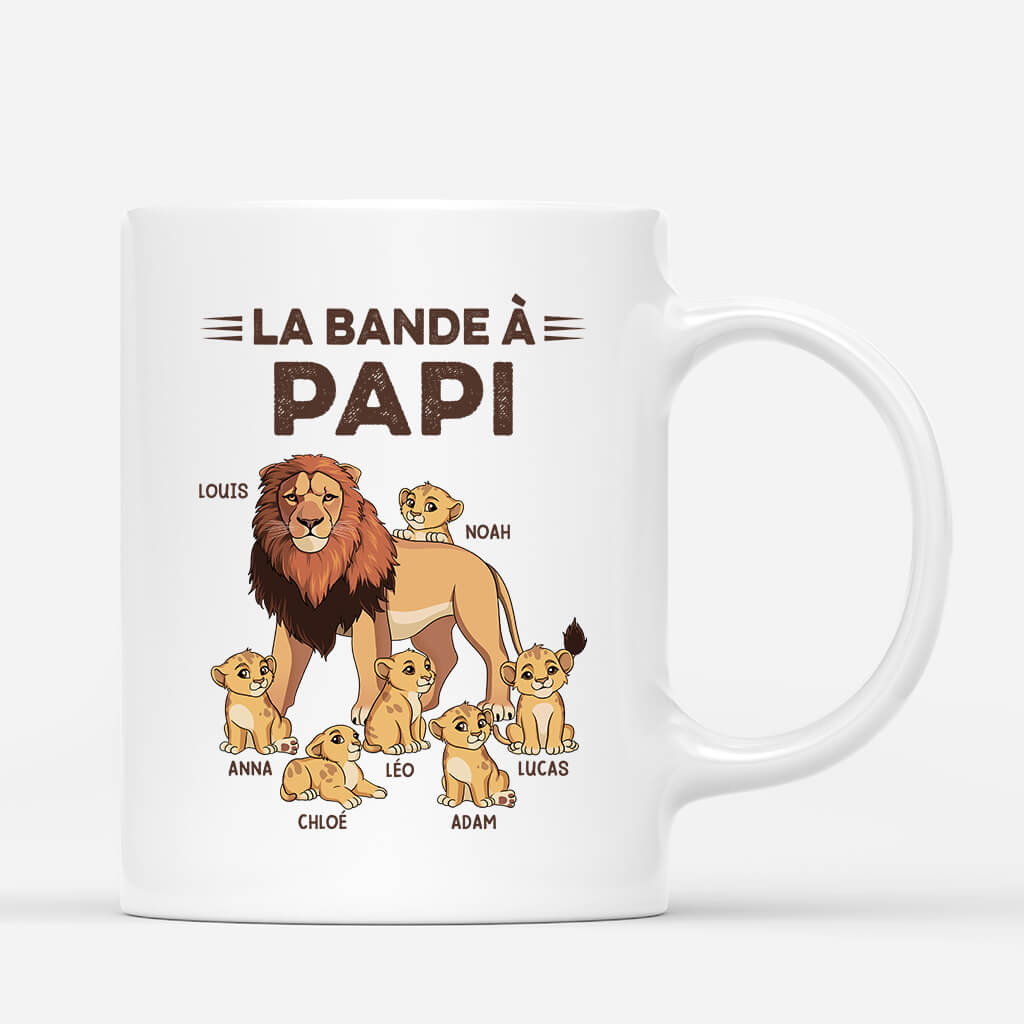 La Bande A Papa Lion - Cadeau Personnalise Mug pour Papa La Bande A Papa Lion - Cadeau Personnalise Mug pour Papa
