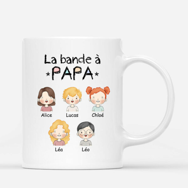 La Bande a Notre Papa Papi – Cadeau Personnalise  Mug pour Papa Papy