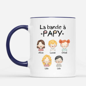 La Bande a Notre Papa Papi – Cadeau Personnalise  Mug pour Papa Papy