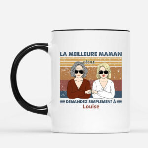 La Meilleure Maman – Cadeau Personnalise  Mug pour Maman Mamie