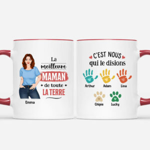 La Meilleure Maman De Toute La Terre – Cadeau Personnalise Mug pour Femme