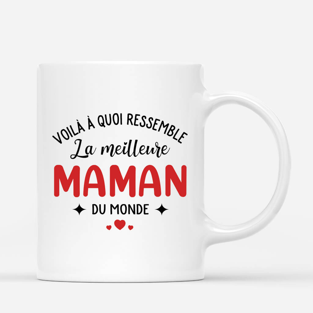 La Meilleure Maman Ressemble A - Cadeau Personnalise Mug pour Femme La Meilleure Maman Ressemble A - Cadeau Personnalise Mug pour Femme