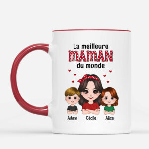 La Meilleure Mamie Maman Du Monde – Cadeau Personnalise Mug pour Mamie Maman
