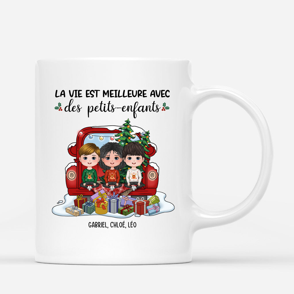 La Vie Est Meilleure - Cadeau Personnalise Mug Pour Papi Mamie La Vie Est Meilleure - Cadeau Personnalise Mug Pour Papi Mamie