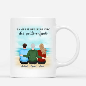 La Vie Est Meilleure – Cadeau Personnalise  Mug pour Mamie