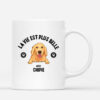 La Vie Est Plus Belle Avec Un Chien – Cadeau Personnalise Tasse pour Amoureux des chiens