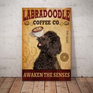 Labradoodle Coffee Company Canvas
