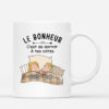 Le Bonheur – Cadeau Personnalise  Mug pour Couples Amoureux