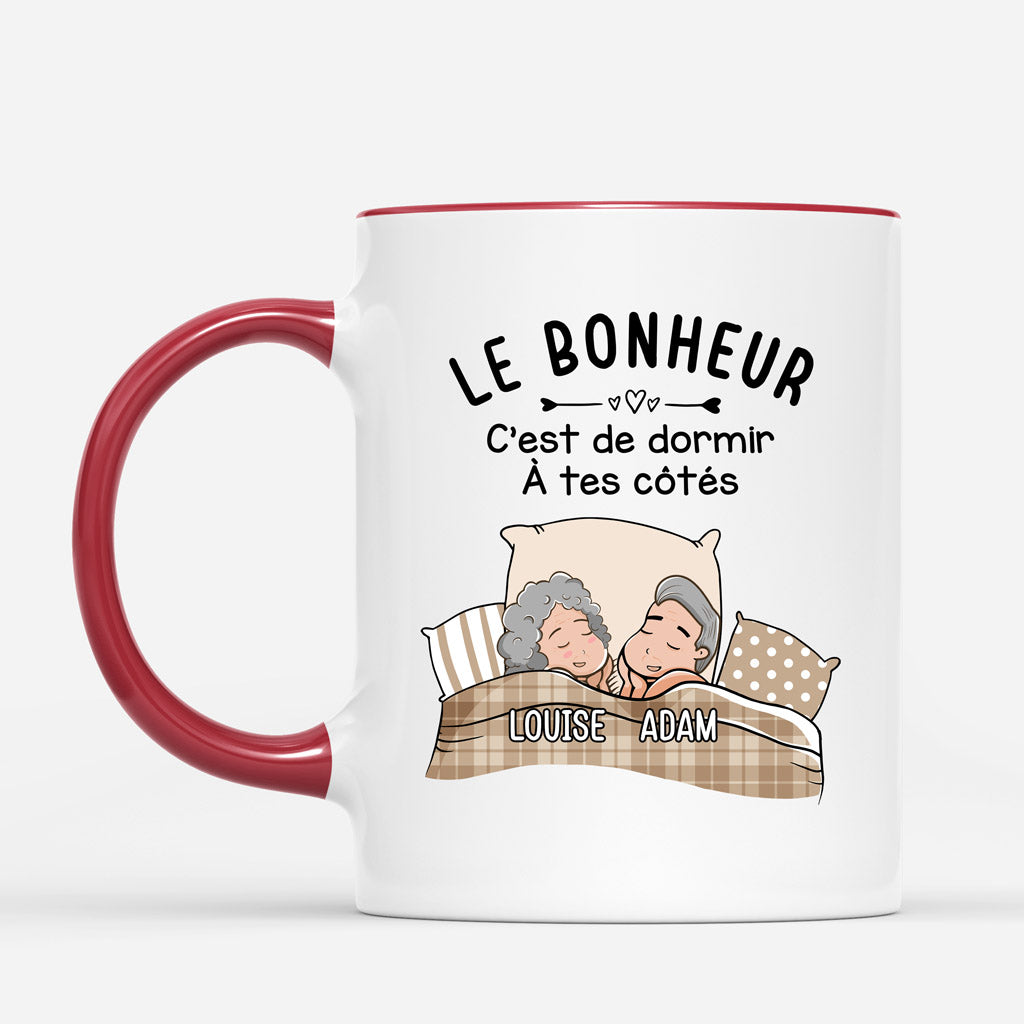 Le Bonheur - Cadeau Personnalise Mug pour Couples Amoureux Le Bonheur - Cadeau Personnalise Mug pour Couples Amoureux