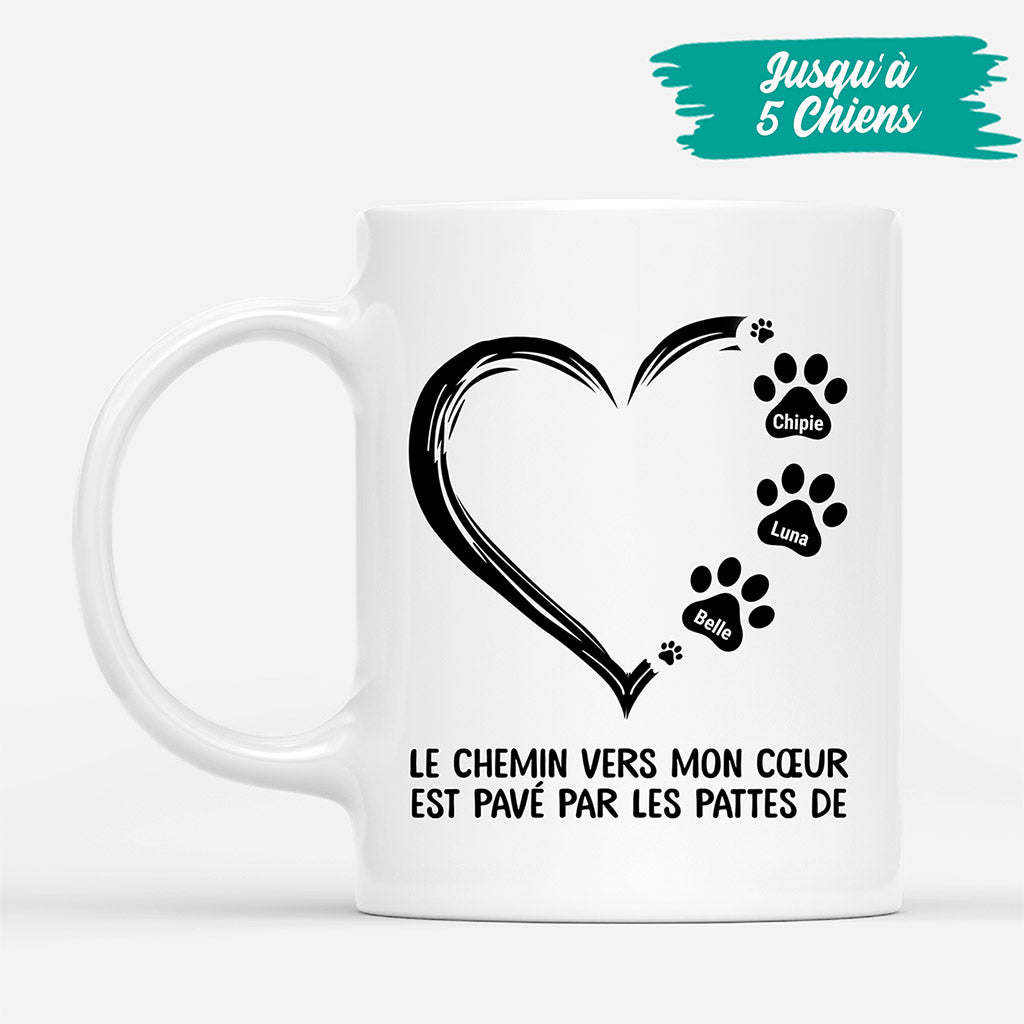 Le Chemin Vers Mon Coeur - Cadeau Personnalise Mug pour Amoureux des animaux Le Chemin Vers Mon Coeur - Cadeau Personnalise Mug pour Amoureux des animaux