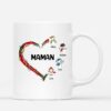 Le Cœur De Maman Mamie – Cadeau Personnalise  Mug pour Maman Mamie Noel