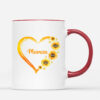 Le Cœur De Mamie, Maman – Cadeau Personnalise  Mug pour MamanMamie