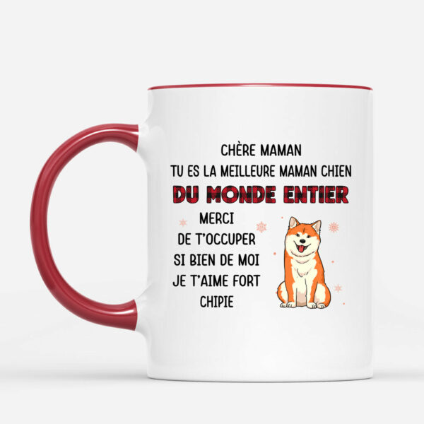 Le Meilleur PapaLa Meilleure Maman Chien – Cadeau Personnalise  Mug pour Amoureux des Chiens