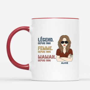 Legende Mariee Maman Mamie – Cadeau Personnalise  Mug pour Femme