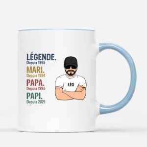 Legende, Vintage – Mug Cadeau Personnalise Pour Papi, Papa