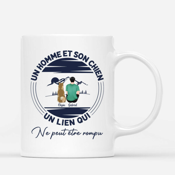 Lien qui ne peut etre rompu – Cadeau Personnalise  Mug Pour Amoureux des chiens