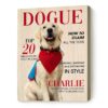 Magazine Cover Pet Portrait Canvas, Custom Dog “DOGUE” Magazine Cover Wall Art, Funny Gifts For Pet Lovers – Best Personalized Gifts For Everyone