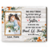 Maid Of Honor Gift Photo Canvas Personalized, Bridesmaid Gifts For Sister, By My Side As My Maid Of Honor – Best Personalized Gifts For Everyone