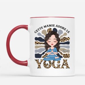 Maman Adore Le Yoga – Cadeau Personnalise  Mug pour Femme