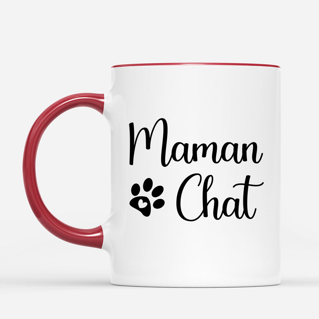 Maman Chat - Cadeau Personnalise Mug pour Amoureux des Chats Noel Maman Chat - Cadeau Personnalise Mug pour Amoureux des Chats Noel