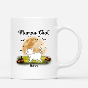 Maman Chat – Cadeau Personnalise  Mug pour Halloween