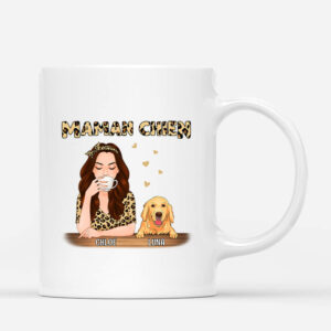 Maman Chien Aux Motifs – Cadeau Personnalise Mug pour Amoureux des Animaux
