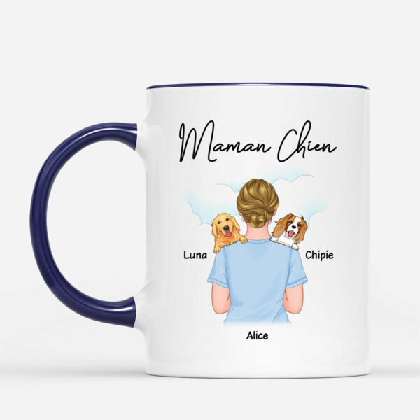 Maman Chien – Cadeau Personnalise  T-shirt pour Amoureux Des Chiens