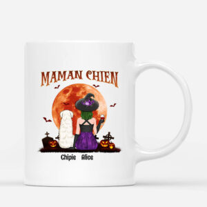 Maman Chien Halloween – Cadeau Personnalise Mug pour Amoureux des animaux