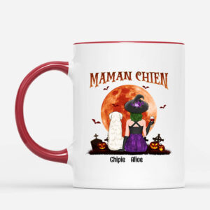 Maman Chien Halloween – Cadeau Personnalise Mug pour Amoureux des animaux