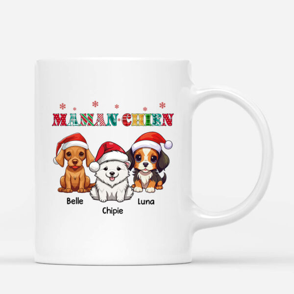 Maman De ChienPapa De Chien Version Noel Bonnet – Cadeau Personnalise  Mug pour Noel