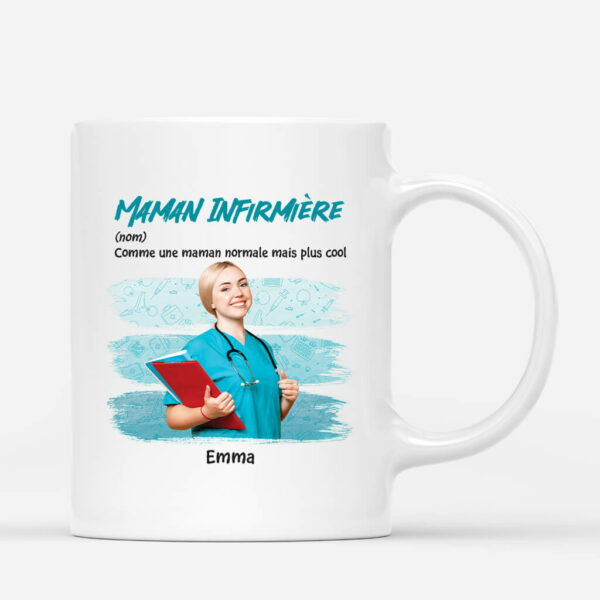 Maman Infirmiere Comme Maman Normale Mais Plus Cool – Cadeau Personnalise  Mug pour Femme