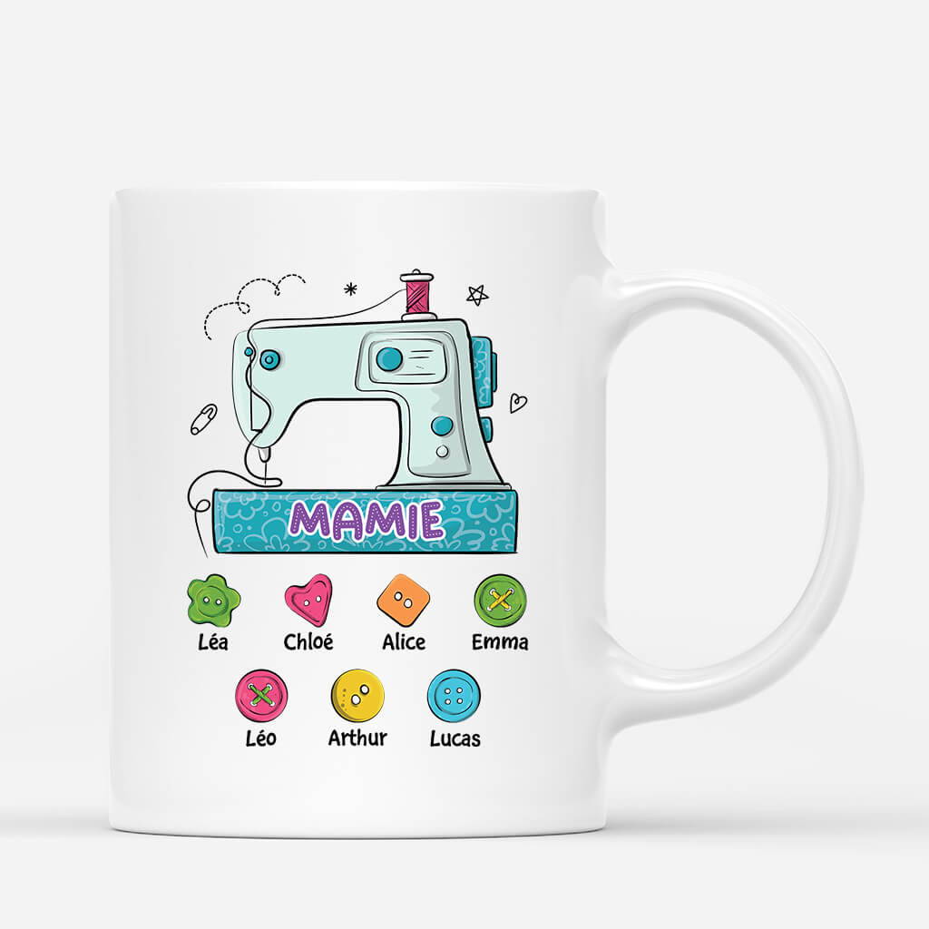 Maman Mamie Couture - Cadeau Personnalise Mug Pour Femme Maman Mamie Couture - Cadeau Personnalise Mug Pour Femme