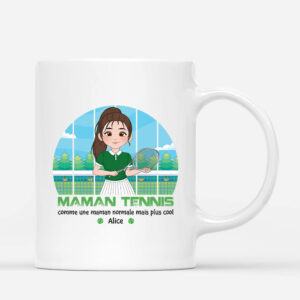Maman Tennis – Cadeau Personnalise  Mug pour Femme