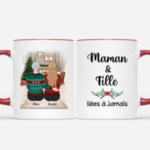 Maman et Fille – Cadeau Personnalise  Mug pour Maman