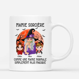 Mamie Sorciere Comme Une Mamie Normale Simplement Plus Magique – Cadeau Personnalise  Mug pour Grand-mere