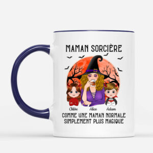 Mamie Sorciere Comme Une Mamie Normale Simplement Plus Magique – Cadeau Personnalise  Mug pour Grand-mere