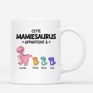 Mamiesaurus Mamansaurus – Cadeau Personnalise  Mug pour Maman Mamie