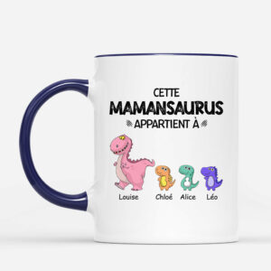 Mamiesaurus Mamansaurus – Cadeau Personnalise  Mug pour Maman Mamie