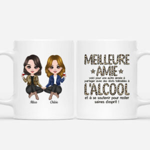 Meilleure Amie Alcoolique – Cadeau Personnalise  Mug pour Meilleure Amie