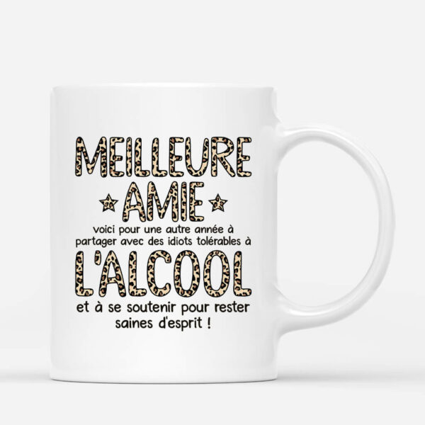 Meilleure Amie Alcoolique – Cadeau Personnalise  Mug pour Meilleure Amie