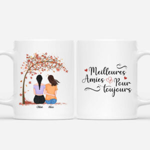 Meilleures Amies Pour Toujours – Cadeau Personnalise  Mug pour Meilleures Amies