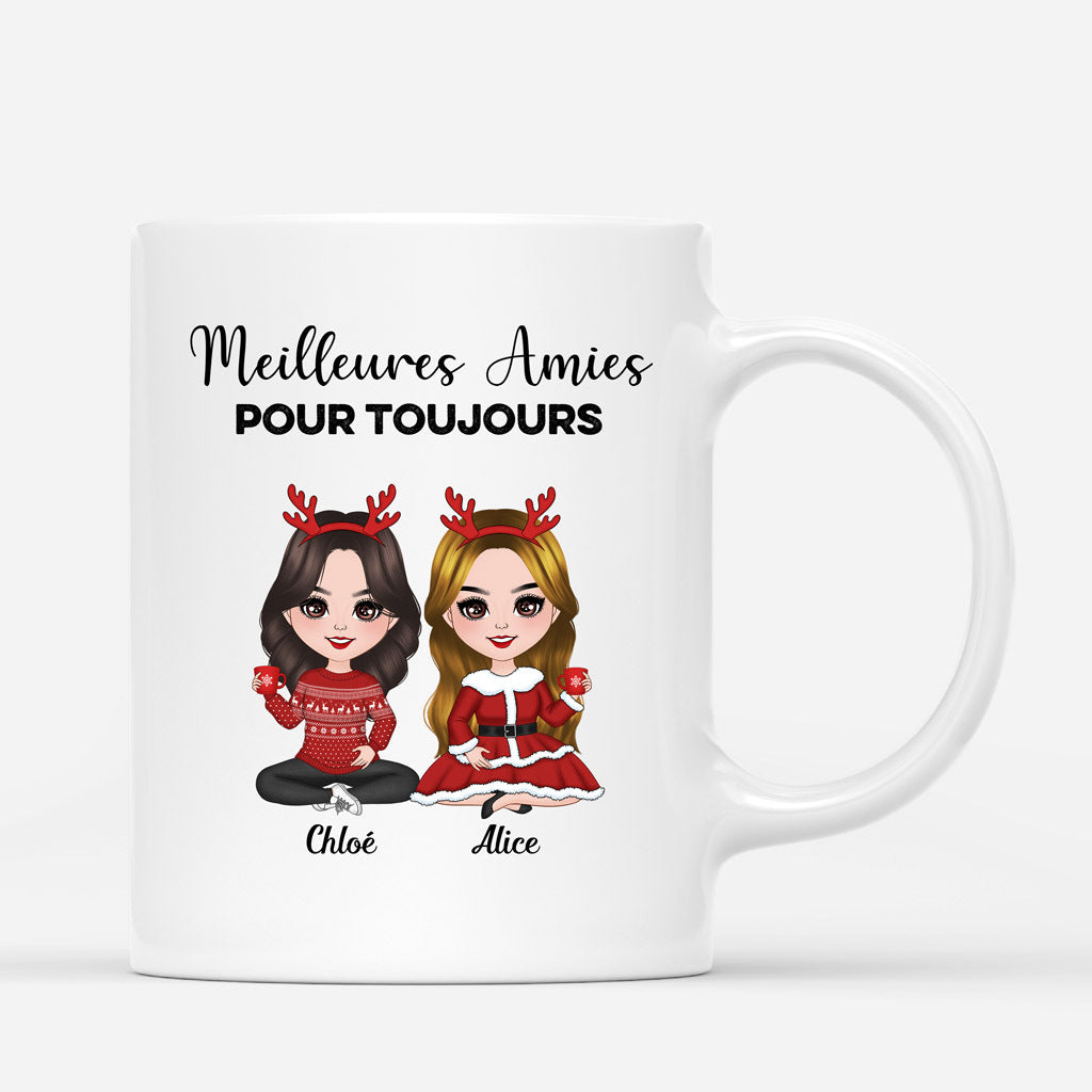 Meilleures Amies Pour Toujours - Cadeau Personnalise Mug pour Meilleures Amies Noel Meilleures Amies Pour Toujours - Cadeau Personnalise Mug pour Meilleures Amies Noel