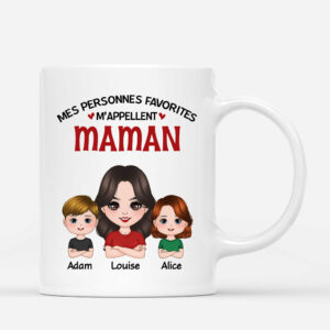 Mes Personne Favorites – Cadeau Personnalise  Mug pour Maman Mamie