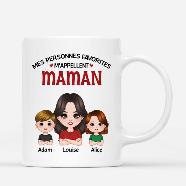 Mes Personne Favorites – Cadeau Personnalise  Mug pour Maman Mamie