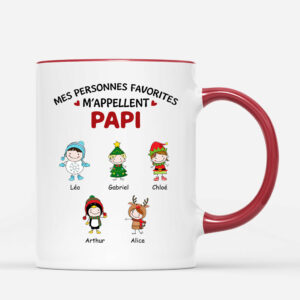 Mes Personnes Favorites – Cadeau Personnalise  Mug Pour Mamie Papi