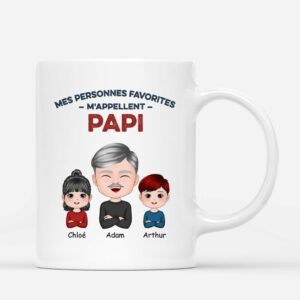 Mes Personnes Favorites – Cadeau Personnalise  Mug Pour Papa Papi