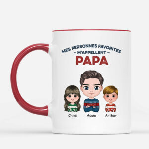 Mes Personnes Favorites – Cadeau Personnalise  Mug Pour Papa Papi