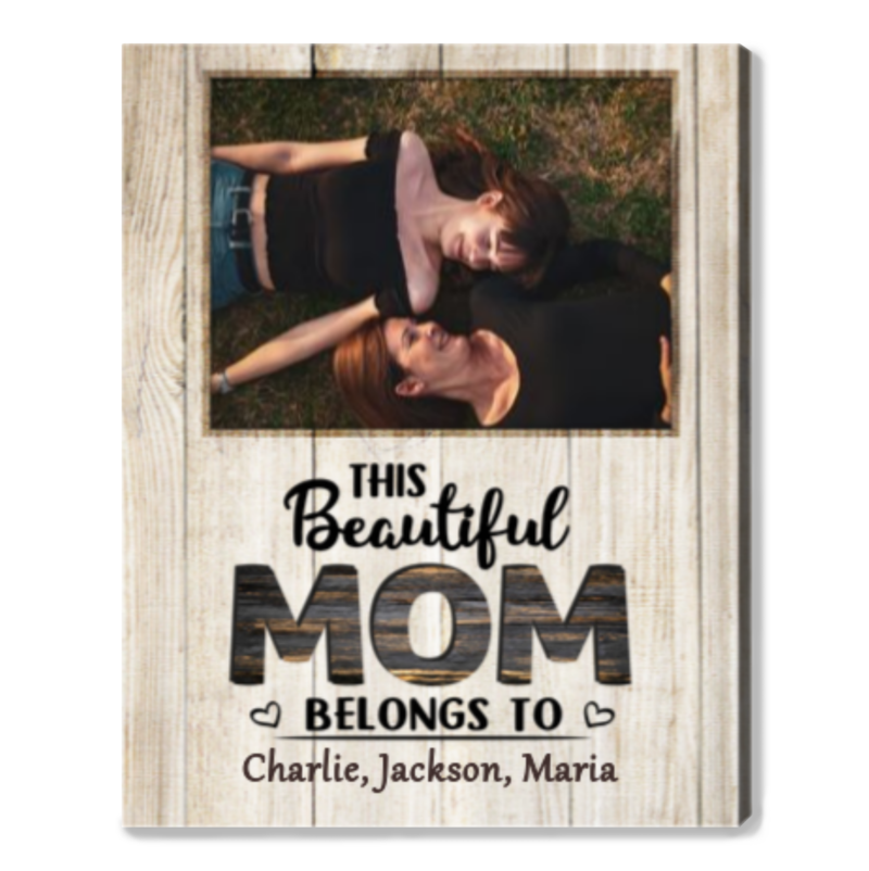 Mom Picture Gifts, Custom Photo Gift For Mom From Daughter, Mothers Day Canvas Mom Picture Gifts, Custom Photo Gift For Mom From Daughter, Mothers Day Canvas