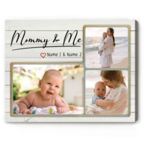 Mommy And Me Photo Print, Mother’s Day Gift For New Mom, Personalized Gift For New Mom From Baby – Best Personalized Gifts For Everyone